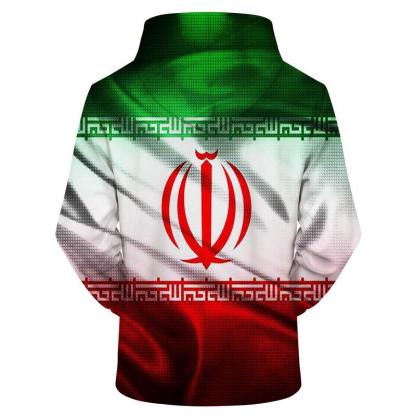 Iran Flag 3D - Sweatshirt, Hoodie, Pullover-My 3D Hoodie