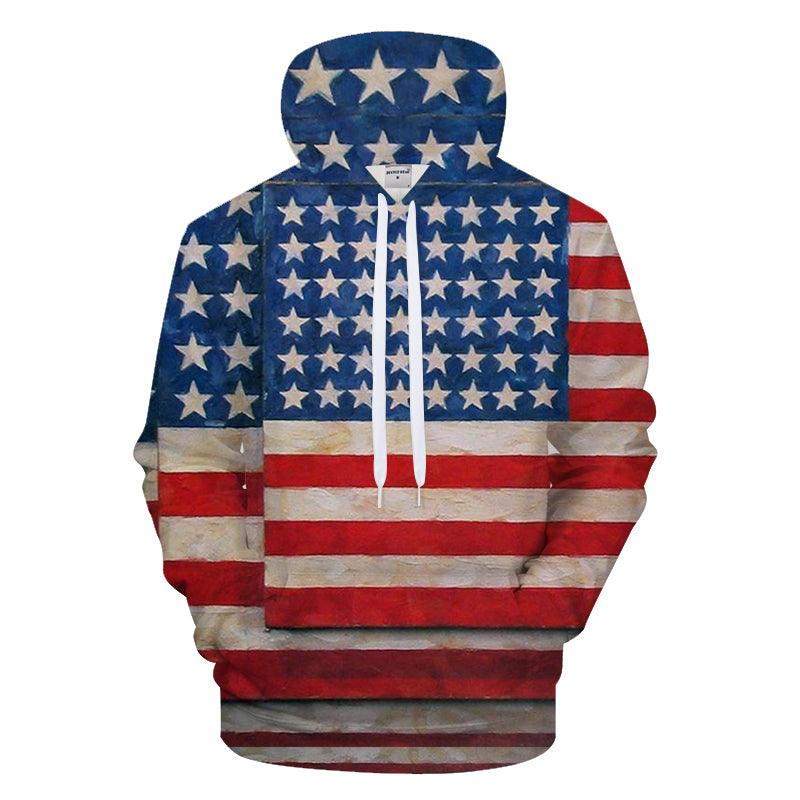 American Flag 3D - Sweatshirt, Hoodie, Pullover-My 3D Hoodie