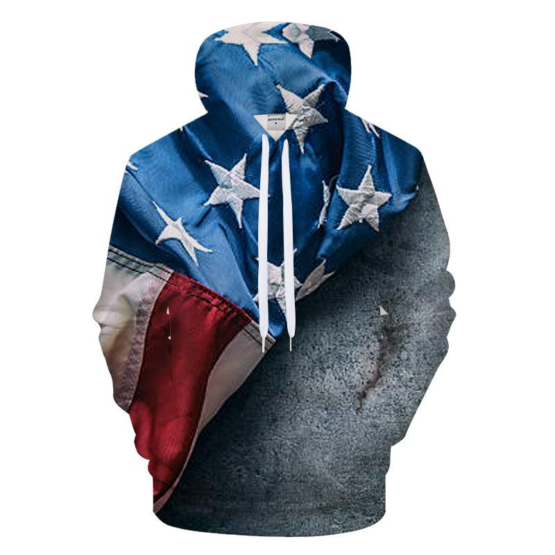 United States Flag 3D - Sweatshirt, Hoodie, Pullover-My 3D Hoodie