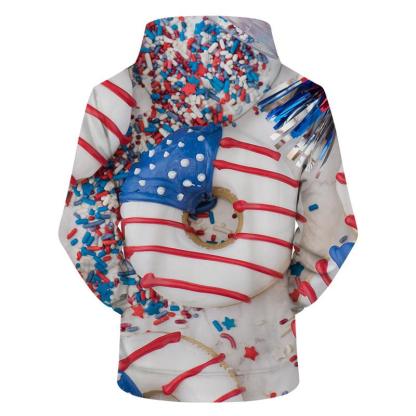 American Donuts  3D - Sweatshirt, Hoodie, Pullover-My 3D Hoodie