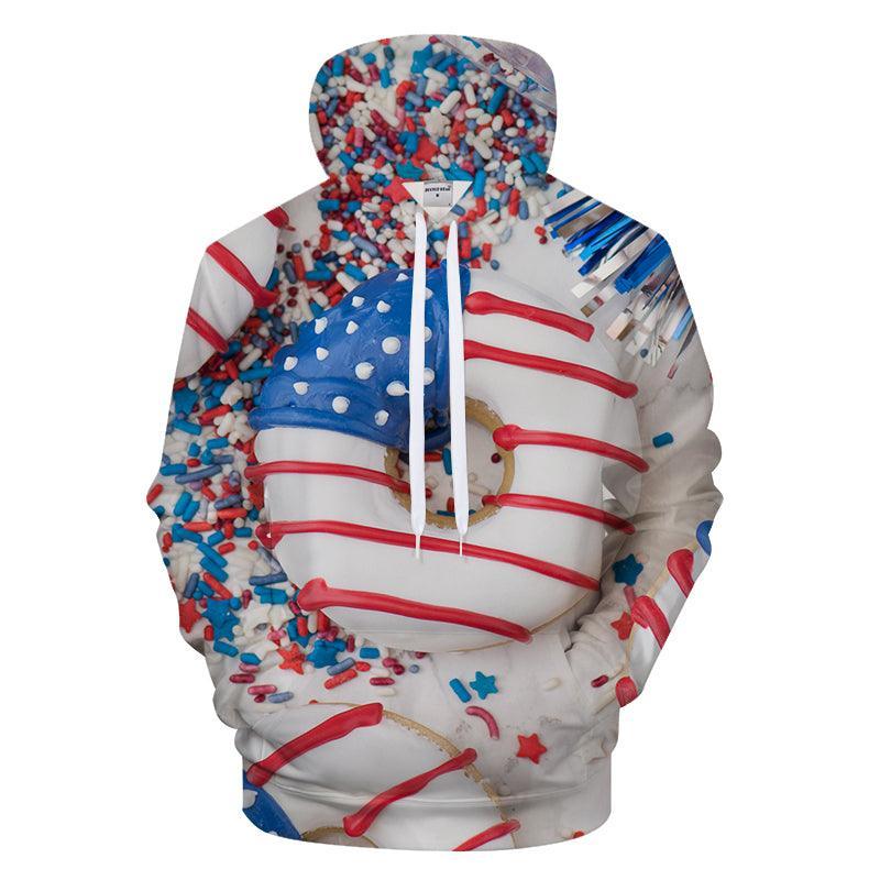 American Donuts  3D - Sweatshirt, Hoodie, Pullover-My 3D Hoodie