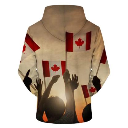 Canadian Cheer 3D - Sweatshirt, Hoodie, Pullover-My 3D Hoodie