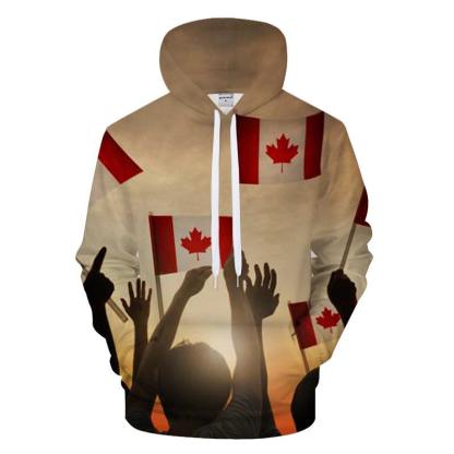 Canadian Cheer 3D - Sweatshirt, Hoodie, Pullover-My 3D Hoodie