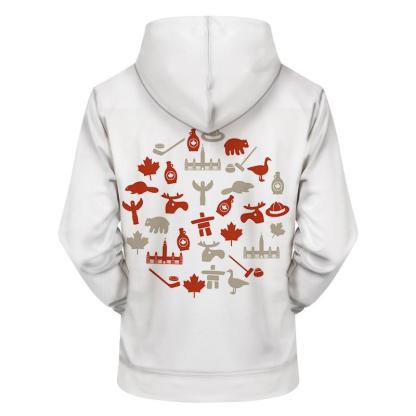 Canadian Culture 3D - Sweatshirt, Hoodie, Pullover-My 3D Hoodie