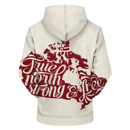 Plaid Canadian Map 3D - Sweatshirt, Hoodie, Pullover-My 3D Hoodie