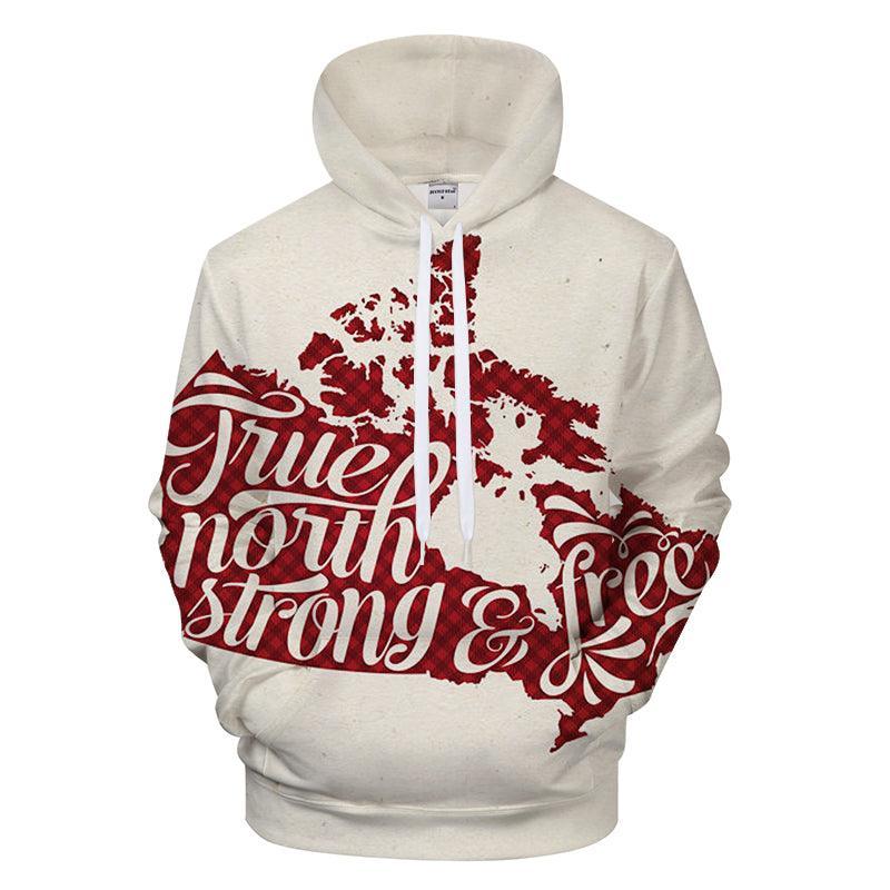 Plaid Canadian Map 3D - Sweatshirt, Hoodie, Pullover-My 3D Hoodie