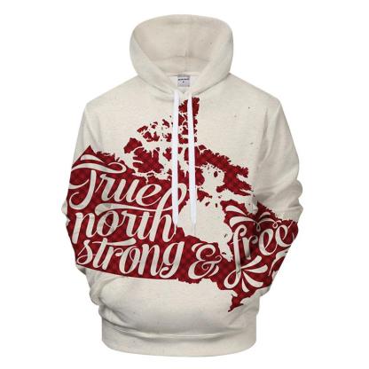 Plaid Canadian Map 3D - Sweatshirt, Hoodie, Pullover-My 3D Hoodie