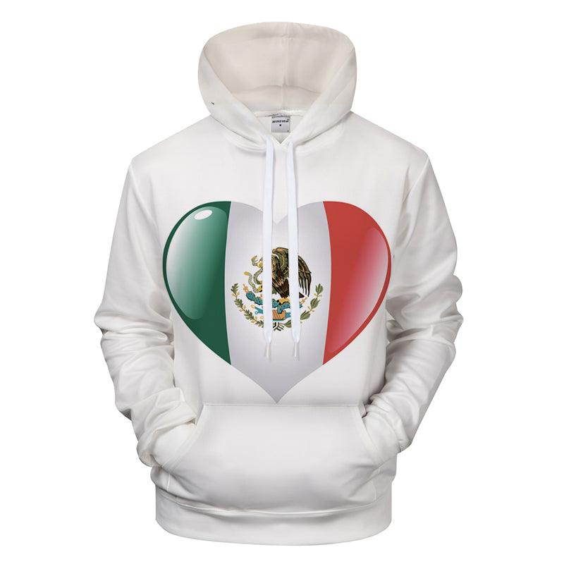 Mexico Love 3D - Sweatshirt, Hoodie, Pullover-My 3D Hoodie