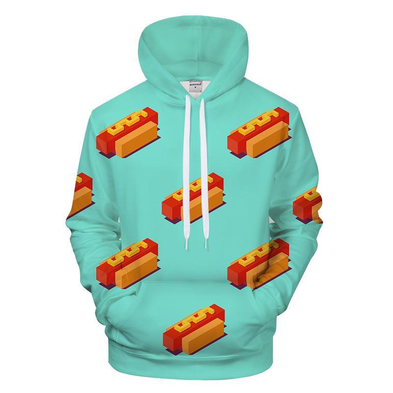 Vibrant Hot Dogs 3D - Sweatshirt, Hoodie, Pullover-My 3D Hoodie