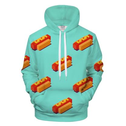 Vibrant Hot Dogs 3D - Sweatshirt, Hoodie, Pullover-My 3D Hoodie