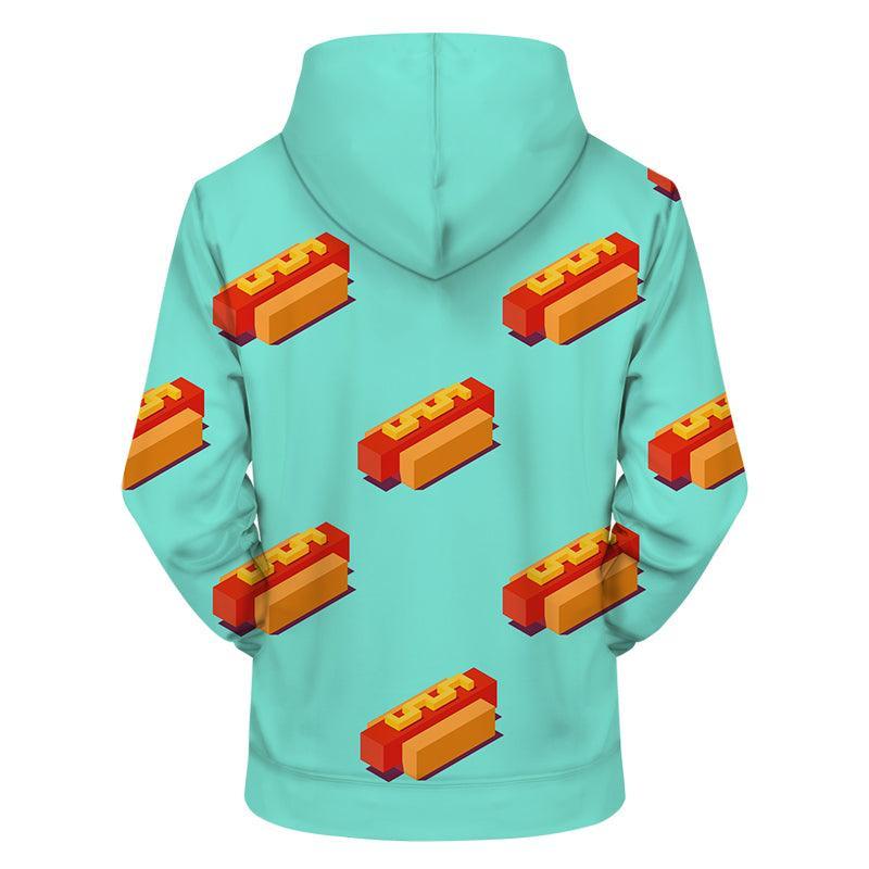 Vibrant Hot Dogs 3D - Sweatshirt, Hoodie, Pullover-My 3D Hoodie