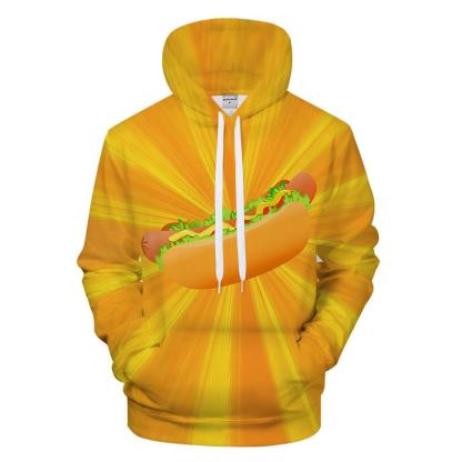 Mr. Hot Dog 3D - Sweatshirt, Hoodie, Pullover-My 3D Hoodie