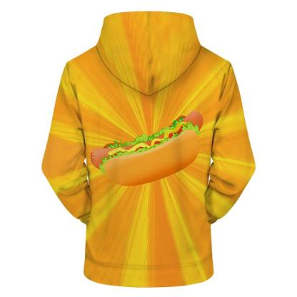 Mr. Hot Dog 3D - Sweatshirt, Hoodie, Pullover-My 3D Hoodie