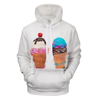 Churro Cone Ice Cream 3D - Sweatshirt, Hoodie, Pullover-My 3D Hoodie