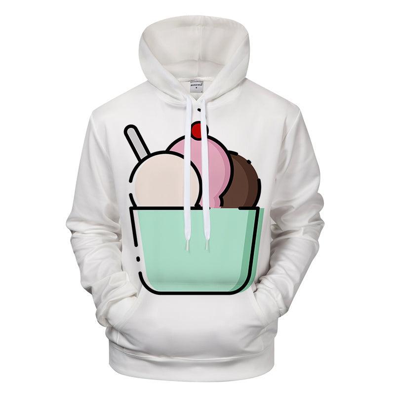 Bowl of Ice Cream 3D - Sweatshirt, Hoodie, Pullover-My 3D Hoodie