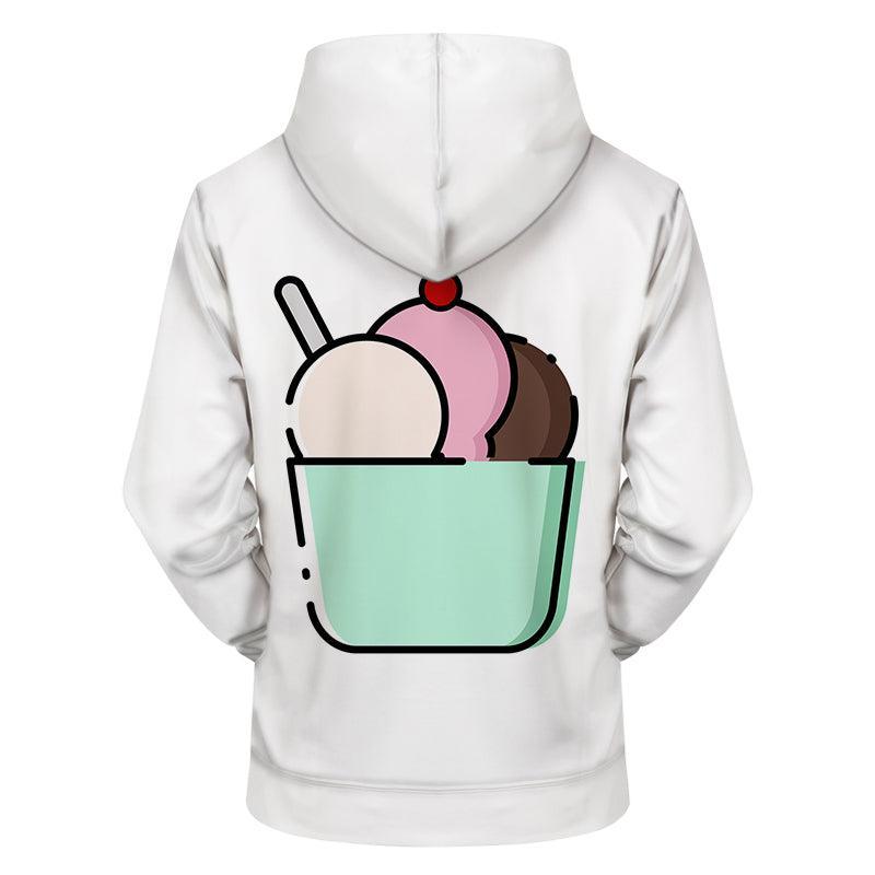 Bowl of Ice Cream 3D - Sweatshirt, Hoodie, Pullover-My 3D Hoodie