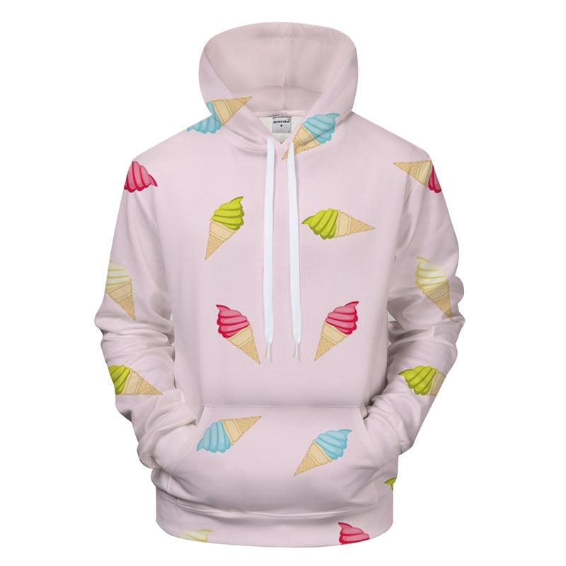 Ice Cream 3D - Sweatshirt, Hoodie, Pullover-My 3D Hoodie