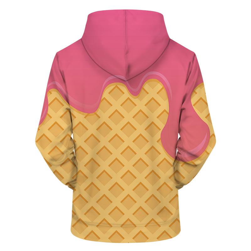 Melting Pink Ice Cream 3D - Sweatshirt, Hoodie, Pullover-My 3D Hoodie