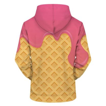 Melting Pink Ice Cream 3D - Sweatshirt, Hoodie, Pullover-My 3D Hoodie