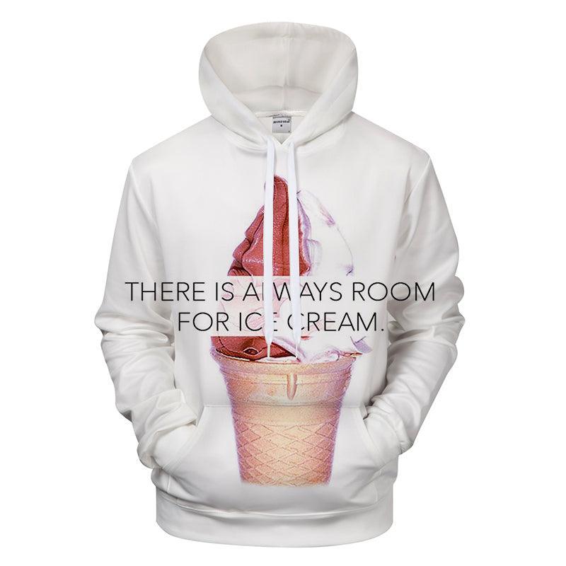 Room For Ice Cream 3D - Sweatshirt, Hoodie, Pullover-My 3D Hoodie