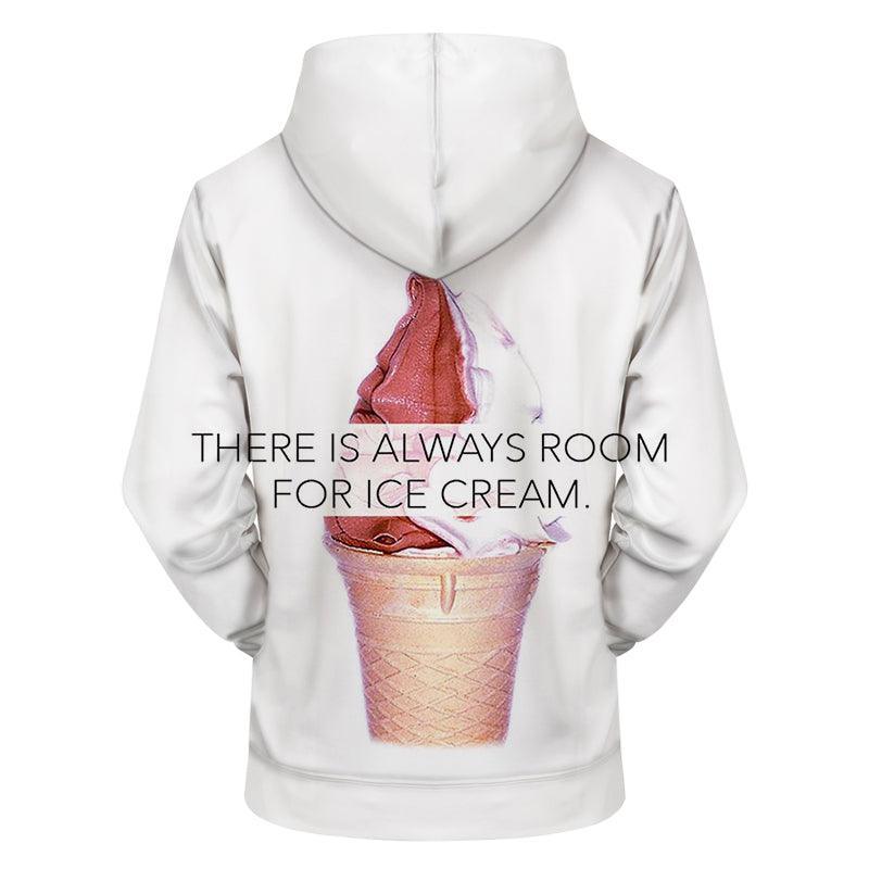 Room For Ice Cream 3D - Sweatshirt, Hoodie, Pullover-My 3D Hoodie