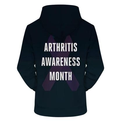 Purple Ribbon 3D - Sweatshirt, Hoodie, Pullover-My 3D Hoodie