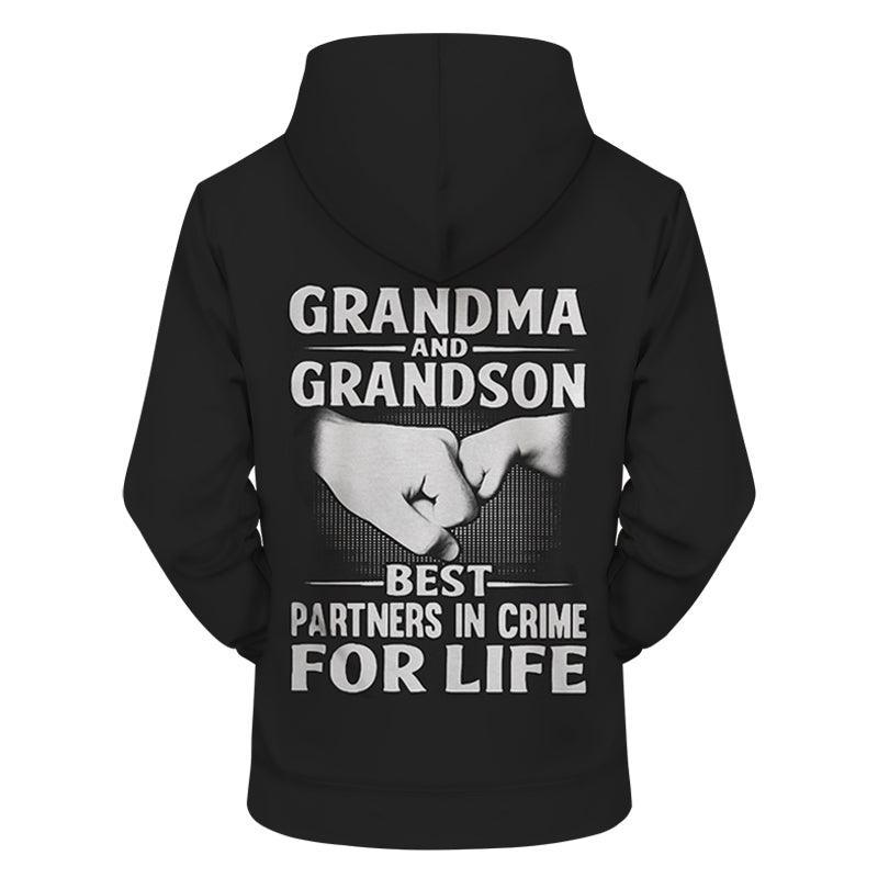 Grandma & Grandson 3D - Sweatshirt, Hoodie, Pullover-My 3D Hoodie