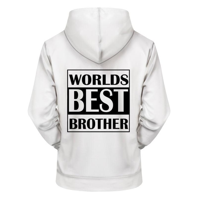 Worlds Best Brother 3D - Sweatshirt, Hoodie, Pullover-My 3D Hoodie