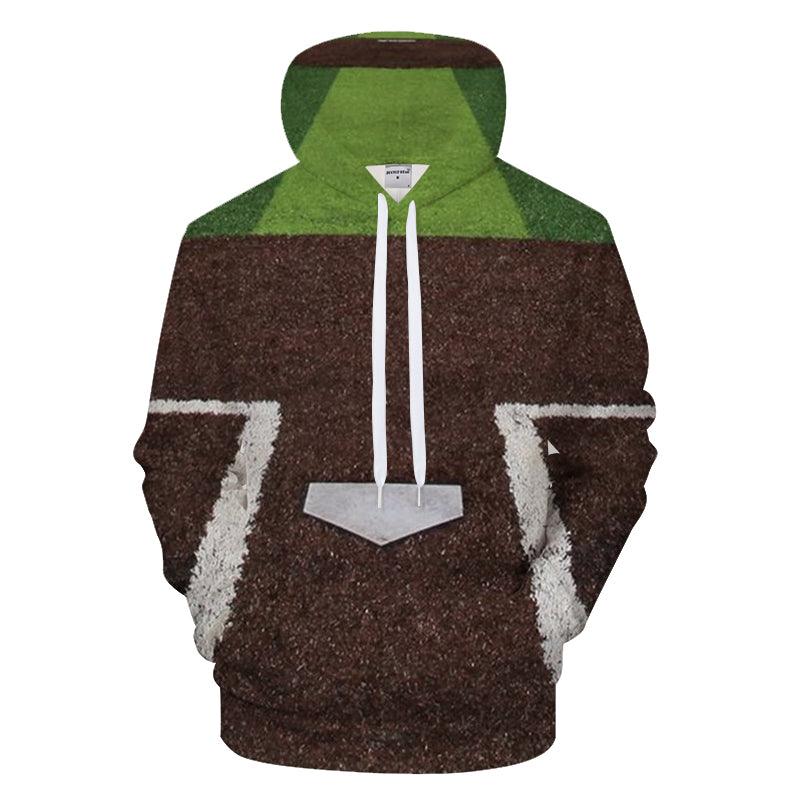 Home Plate 3D - Sweatshirt, Hoodie, Pullover-My 3D Hoodie