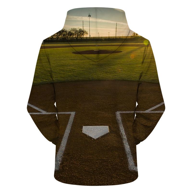 Baseball Field 3D - Sweatshirt, Hoodie, Pullover-My 3D Hoodie