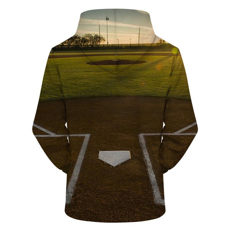 Baseball Field 3D - Sweatshirt, Hoodie, Pullover-My 3D Hoodie