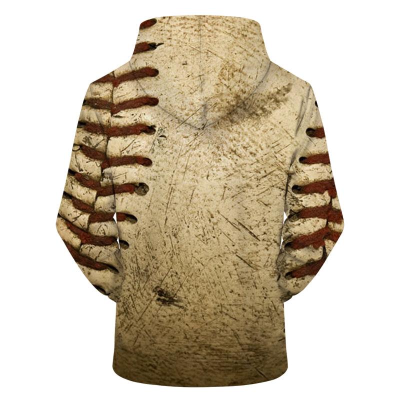 Baseball Seams 3D - Sweatshirt, Hoodie, Pullover-My 3D Hoodie