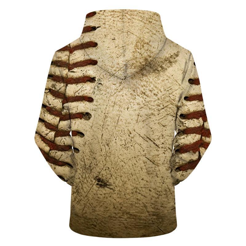Baseball Seams 3D - Sweatshirt, Hoodie, Pullover-My 3D Hoodie