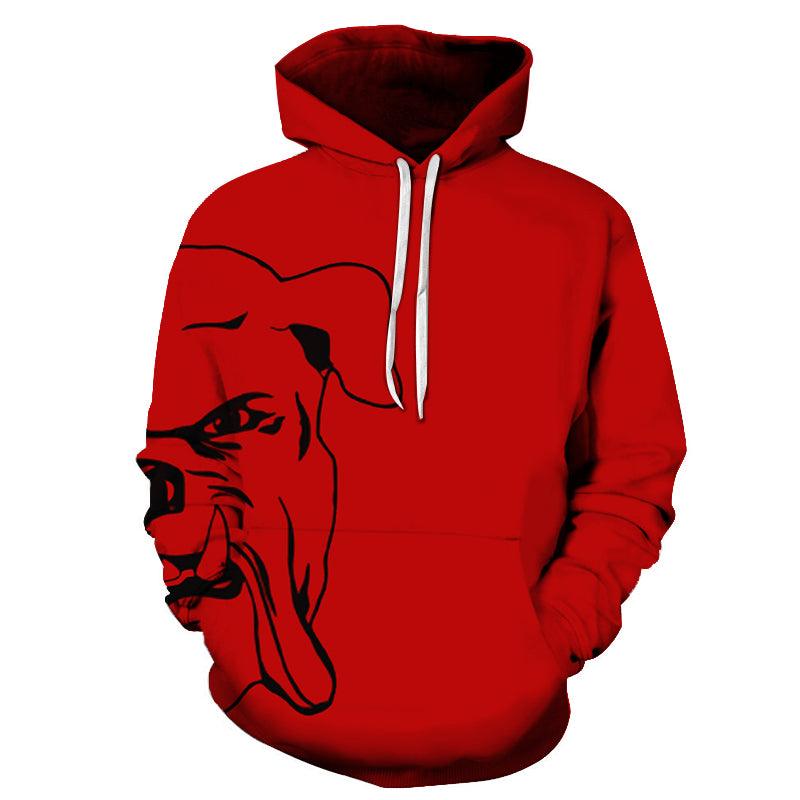 Angry Bull Dog 3D - Sweatshirt, Hoodie, Pullover-My 3D Hoodie
