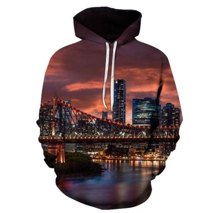 Australia Skyline 3D - Sweatshirt, Hoodie, Pullover-My 3D Hoodie