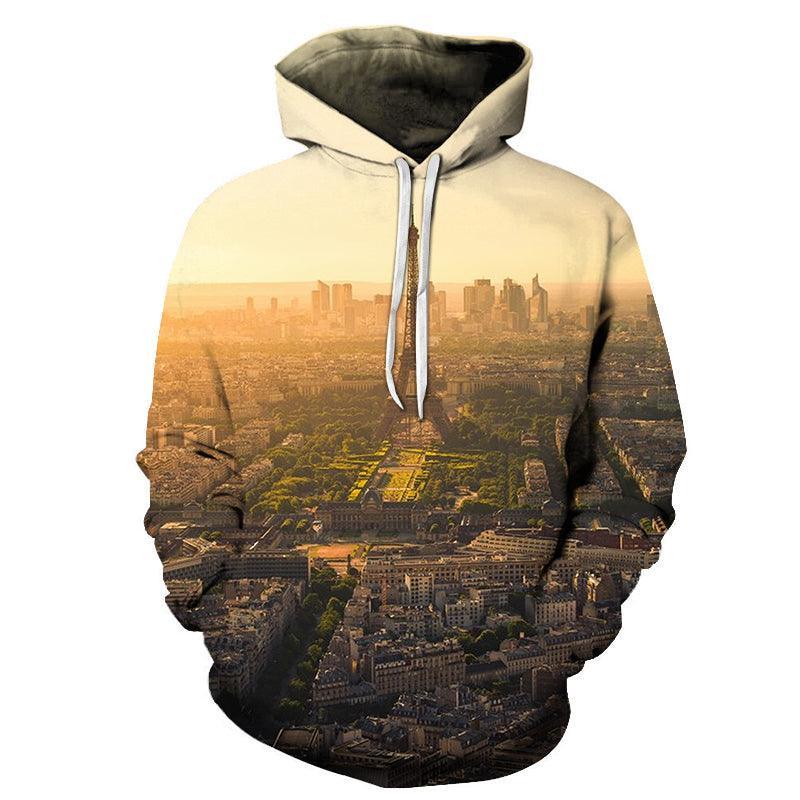 Eiffel Tower 3D - Sweatshirt, Hoodie, Pullover-My 3D Hoodie