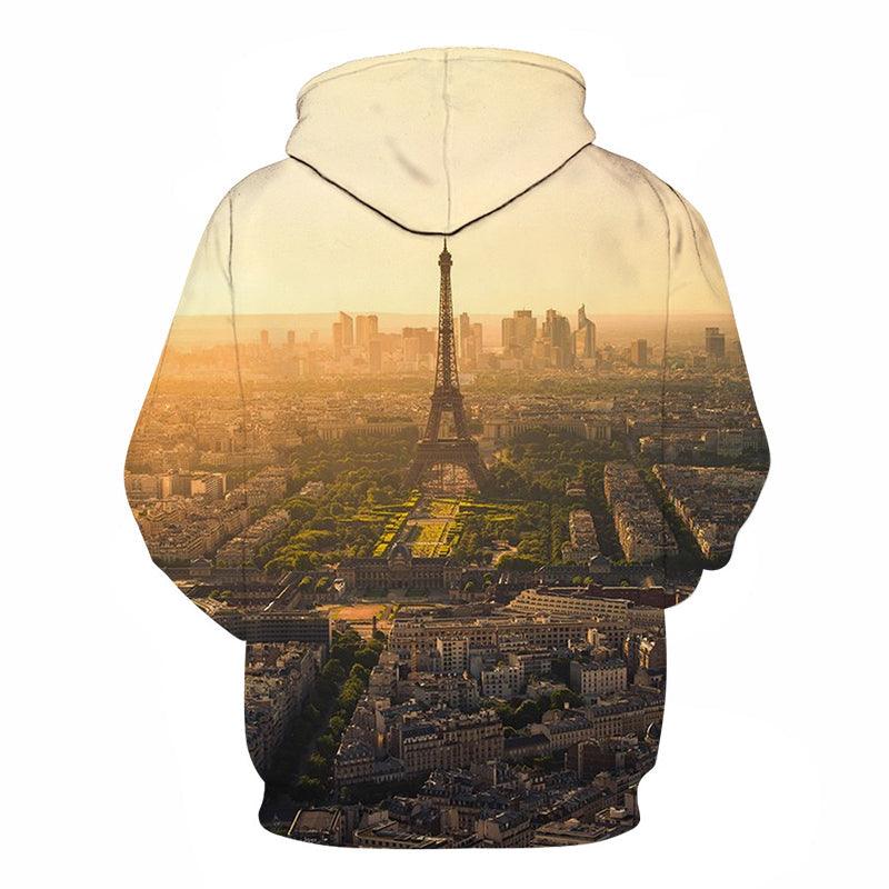 Eiffel Tower 3D - Sweatshirt, Hoodie, Pullover-My 3D Hoodie