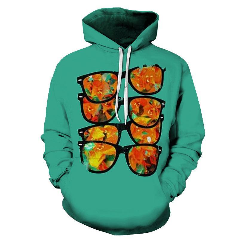 Shady Glasses 3D - Sweatshirt, Hoodie, Pullover-My 3D Hoodie