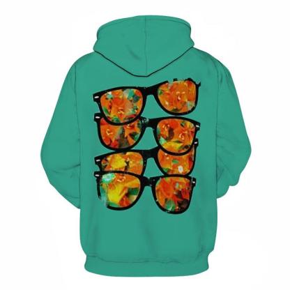 Shady Glasses 3D - Sweatshirt, Hoodie, Pullover-My 3D Hoodie