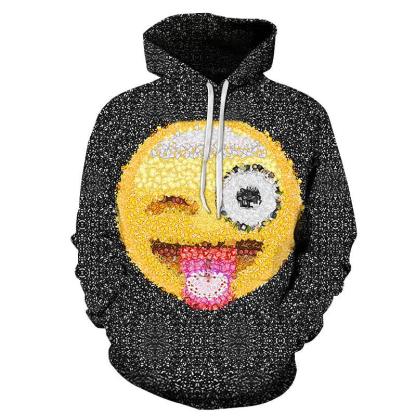 Silly Emoji 3D Sweatshirt Hoodie Pullover-My 3D Hoodie