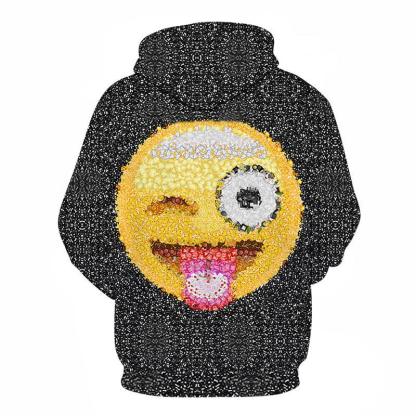 Silly Emoji 3D Sweatshirt Hoodie Pullover-My 3D Hoodie