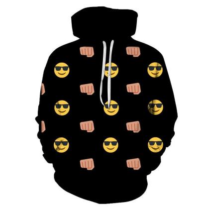 Cool Emojis 3D Sweatshirt Hoodie Pullover-My 3D Hoodie