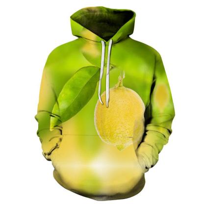 A Hanging Lemon 3D Sweatshirt Hoodie Pullover-My 3D Hoodie