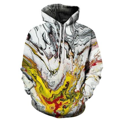 Colorful Marble 3D Sweatshirt Hoodie Pullover-My 3D Hoodie