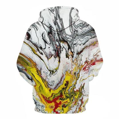 Colorful Marble 3D Sweatshirt Hoodie Pullover-My 3D Hoodie