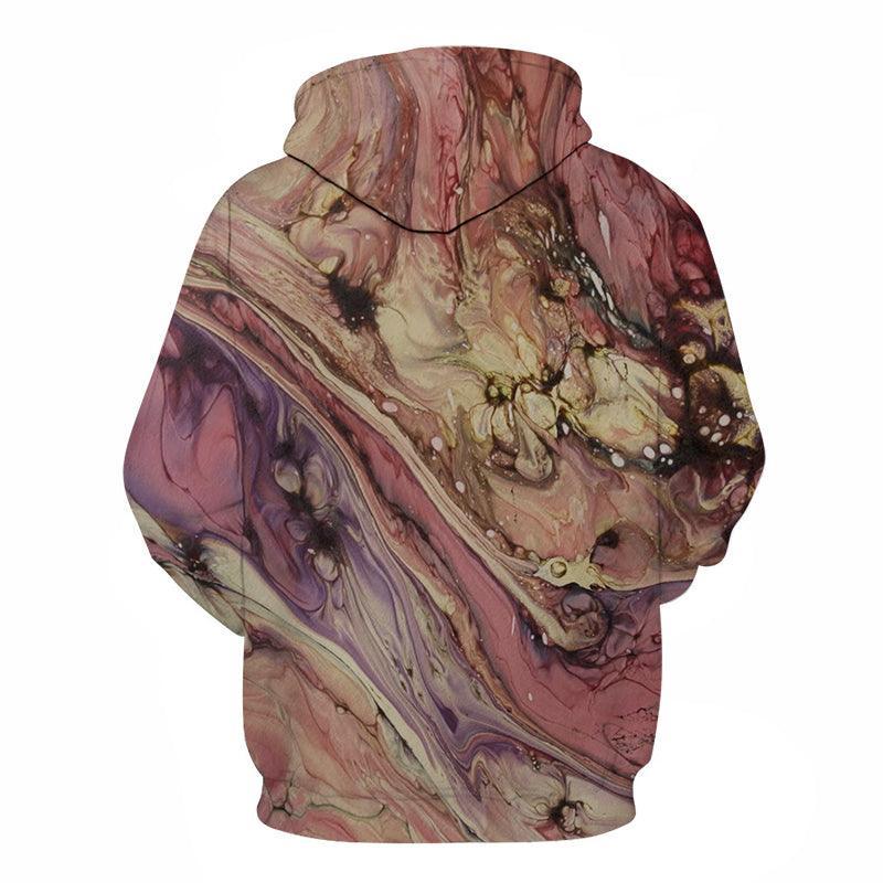 Red Marble 3D Sweatshirt Hoodie Pullover-My 3D Hoodie