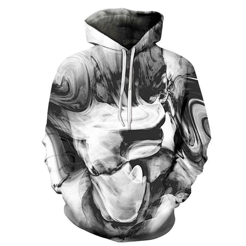 Black Marble 3D Sweatshirt Hoodie Pullover-My 3D Hoodie