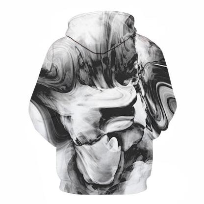 Black Marble 3D Sweatshirt Hoodie Pullover-My 3D Hoodie