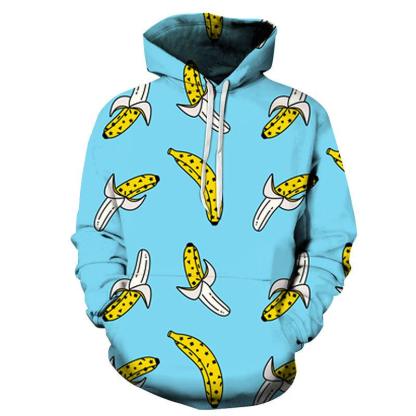 Peeled Bananas 3D - Sweatshirt, Hoodie, Pullover-My 3D Hoodie