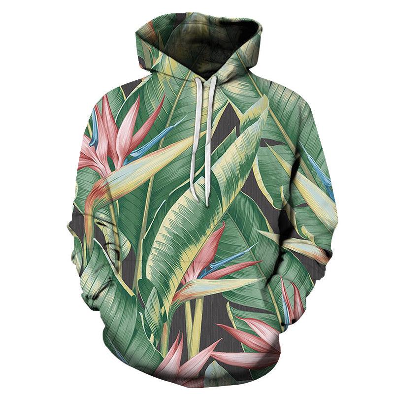 Pink Flower & Plant 3D - Sweatshirt, Hoodie, Pullover-My 3D Hoodie